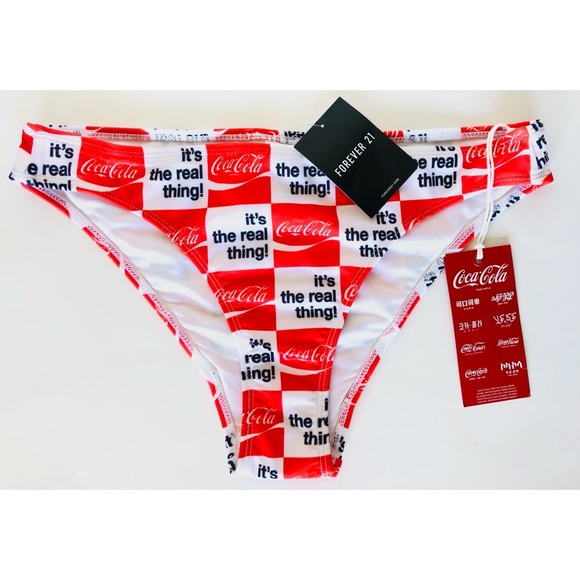 Forever 21 Coca Cola Bikini Bottom NWT Size M - Picture 4 of 4